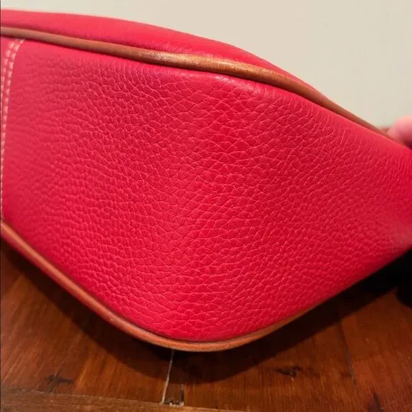 Dooney & Bourke Pebble Leather Presley Crossbody Red - Picture 9 of 15